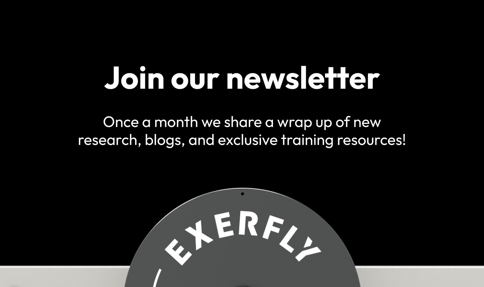 Join our newsletter